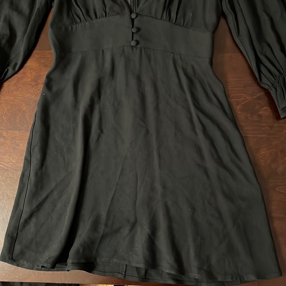 FOREVER 21 Black Deep Plunging V Dress - Picture 3 of 7